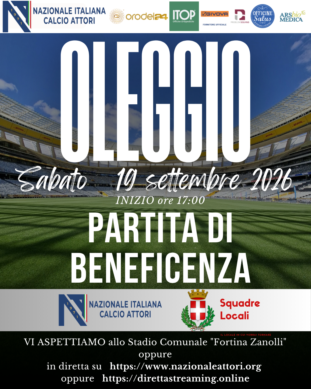 PARTITA DI BENEFICENZA